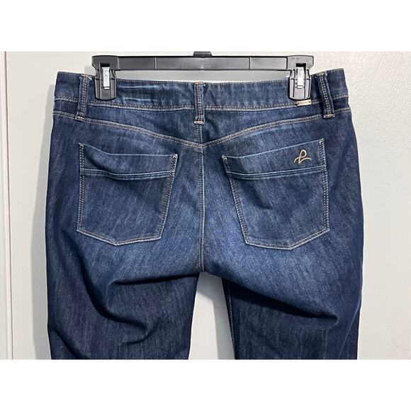 DL1961 Cindy Slim Bootcut Jeans Size 31 Dark Wash Low Rise Western Rodeo - Picture 5 of 9